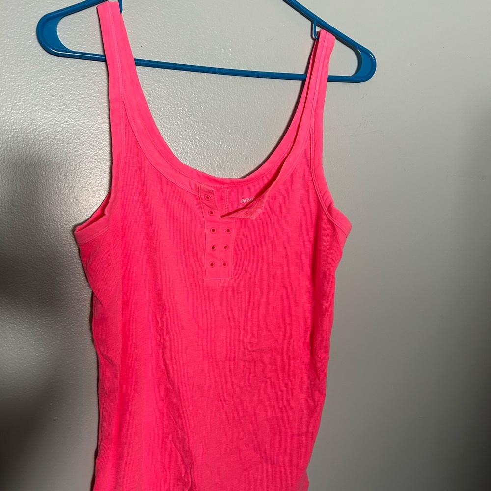 Pink aerie tank